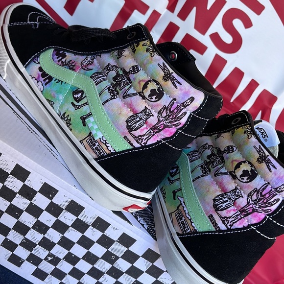 Vans Skate Sk8-Hi Show Room Shroom Doom Black/Green Men’s sneakers - Picture 15 of 16